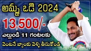 అమ్మ ఒడి ఎల్లుండి 11 గంటలకు 13500 Amma Vodi 2024 Release Date  Jagananna Amma Vodi Scheme 2024 [upl. by Ise769]