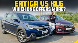 Maruti Suzuki Ertiga VS XL6  MPV Showdown  Features Performance and More  Times Drive [upl. by Foah]