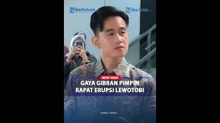 GAYA GIBRAN Pimpin Rapat Penanggulangan Erupsi Gunung Lewotobi Menteri Ara Diberi Tugas [upl. by Laband]