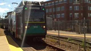 MBTA Green Line at Lechmere Station [upl. by Wichman359]