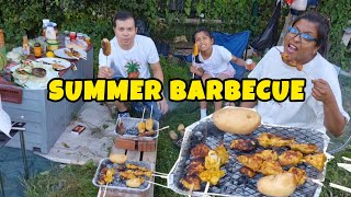 Would you like this FOOD Summer Barbecue in the Allotment UK  Bimbo Cornejo Vlogs [upl. by Bj]