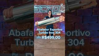 Abafador Esportivo Turbão Inox 304 [upl. by Corbie]