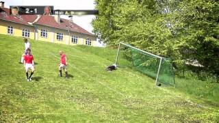 Golden Goal  Skråningsfotball  Playing footballsoccer in a hill wEng subs [upl. by Nileuqay208]