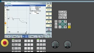 HOW TO DO PROFILE TURNING IN SIEMENS CNC CONTROLLER Contour turning programming in SINUMERIK 828D [upl. by Ivanna]