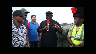 Gov Oborevwori Inspects Warri Drains Moves To Deflood Warri Stadium [upl. by Albemarle]