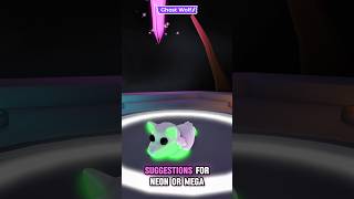 Mega Ghostwolf  New Face in PlayAdoptMe [upl. by Yeltrab]