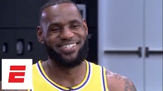 LeBron James calls the Lakers a ‘perfect match’  ESPN [upl. by Nnylyrehc]