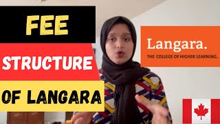 Langara College Fee Structure  How much FEES💰 did I pay langaracollege feestructure [upl. by Glaser]