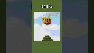 Minecraft Bee in Movie 64bit 32bit 16bit 8bit 4bit 2bit 1bit [upl. by Lema]