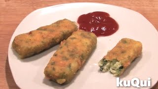 VEGGIE MozzarellaSpinatSticks Ein tolles und simples Rezept [upl. by Veronika]