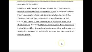 Post Keynesian institutionalist theory of trade Part 1Heterodox Economics [upl. by Bourne]