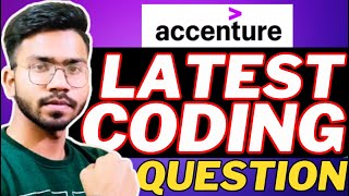 Accenture Latest Coding Questions and Answers🔥  Accenture Coding Assessment Questions Leaked [upl. by Biagi]