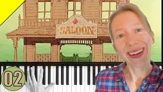 🎹 Saloon Piano  Easy jazz  Piano Tutorial 2 🎹 [upl. by Airamesor595]