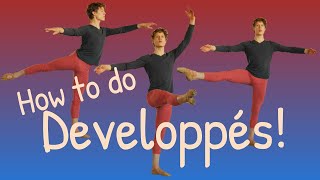 How to do developpés — Easy Ballet Class [upl. by Naj]