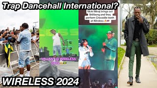 Dancehall Greatness Valiant Performed At Wireless 2024 Nicki Minaj Brings Out Skillibeng [upl. by Aiuqcaj]