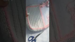 Crochet bag inspired from pinterest🤯crochet artandcraft diy subscribe shorts shortvideo [upl. by Rellek525]