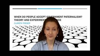 When do people accept government paternalism Theory and experimental evidence by Clareta Treger [upl. by Notnarb]