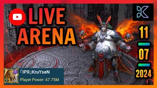 Raid Shadow Legends  Live Arena IPR KruYseN  Own Account  Lets Have Some Fun [upl. by Ulphiah]