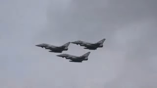 Kings Trooping of the Colour  RAF Practice Flypast [upl. by Starling]