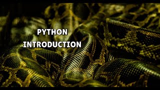 Python Introduction [upl. by Tat549]