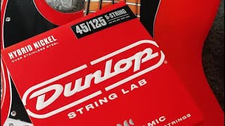 Dunlop Hybrid Nickel Bass Strings Demo [upl. by Yatnohs]