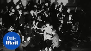 Archive video shows people celebrate prohibition repeal in 1933 [upl. by Landre798]