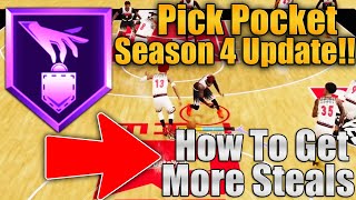 PICK POCKET BADGE NBA 2K22  BEST DEFENSIVE BADGES IN NBA 2K22  SEASON 4 PATCH UPDATE [upl. by Yeltnarb980]