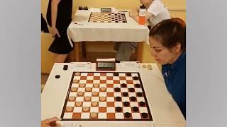 Sadowska  Motrichko European Draughts Championship 2024 [upl. by Bertle]