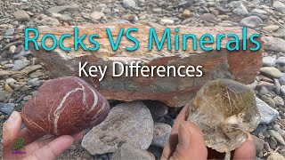 Difference Between Rocks amp Minerals  Rocks VS Minerals [upl. by Lanos355]