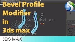 How to use Bevel Profile Modifier in Autodesk 3Ds Max [upl. by Annovahs137]