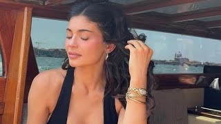 Fun moments from Kylie Jenners boat trip [upl. by Zonnya]