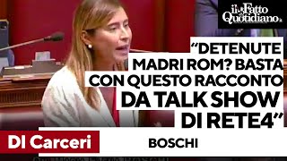 Dl Carceri Boschi Iv quotDetenute madri non sono in maggioranza rom Basta con i racconti da Rete4quot [upl. by Meredith]