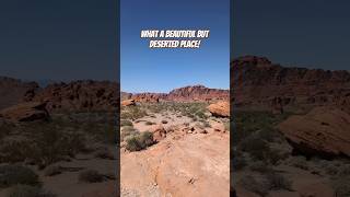 What a beautiful but deserted place on earth valleyoffirestatepark shorts nevada [upl. by Cavuoto]