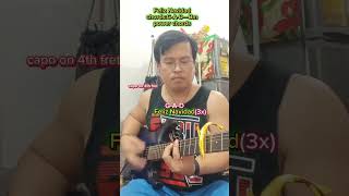 feliz navidad lyrics with cords guitar tutorial ytfyp [upl. by Lolande527]