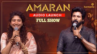 Amaran Audio Launch  Full Show  sivakarthikeyan  saipallavi  Rajkumar  TurmericMedia [upl. by Neelahtak]