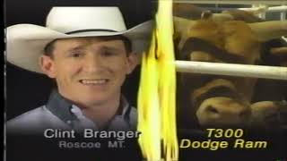 Dodge Ram bucks Clint Branger  94 Calgary Bullbustin [upl. by Ailev]