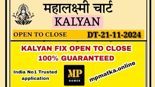 21112024 Kalyan Free Otc Kalyan Chart Kalyan today fix trick Kalyan Open to Close Kalyan fix jodi [upl. by Uos578]