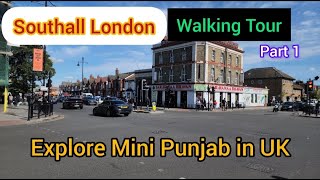 Southall London UK 4K Walking Tour Part 1 of Mini Punjab in UK [upl. by Esyli]