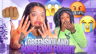 GREENSKII amp PURPLESKII FOUGHT😱🤜🤛 Hoodskiiz NOT CLICK BAIT [upl. by Dorca]