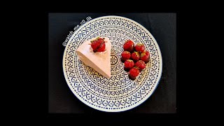 Nobake Strawberry Cheesecake  Recipe 🍓🍰 [upl. by Babb]