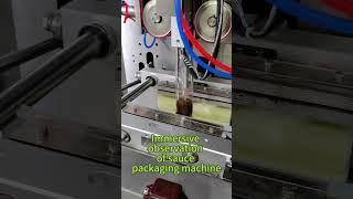 Immersive observation of sauce packaging machine [upl. by Aicena]