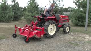 Yanmar FF205D Japanese compact tractor at the Kelet Agro japán kistraktor [upl. by Triny]