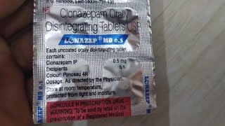 Lonazep MD Tablet Uses  All Details amp Clonazepam Benefits Side Effects [upl. by Eirolav845]