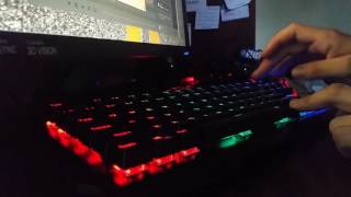 Redragon K561 VISNU Review  RGB LED Mechanical Keyboard [upl. by Oelak]