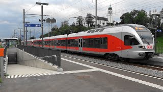 🇨🇭⛪️Schweiz Rüthi Rheintal Güterzug m Re620 Interregio IR13 Zürich🔁Churamp Südostbahn [upl. by Kelcie]