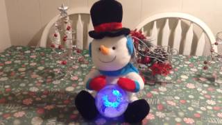 Animated Snowglobe singing snowman [upl. by Dickens]