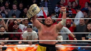 Samoa Joe Wins AEW World Title AEW Worlds End 2023 Highlights [upl. by Powel]