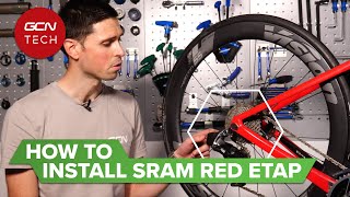 How To Install A Sram eTap Groupset To Your Road Bike  GCN Monday Maintenance [upl. by Sello877]