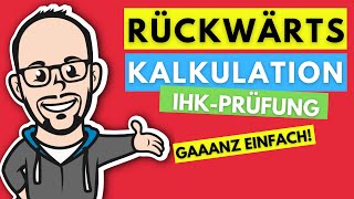 Rückwärtskalkulation  gaaanz einfach [upl. by Ikram]