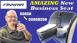 The Worlds BEST Business Class Seat  Finnair from Delhi to Helsinki [upl. by Kliber355]